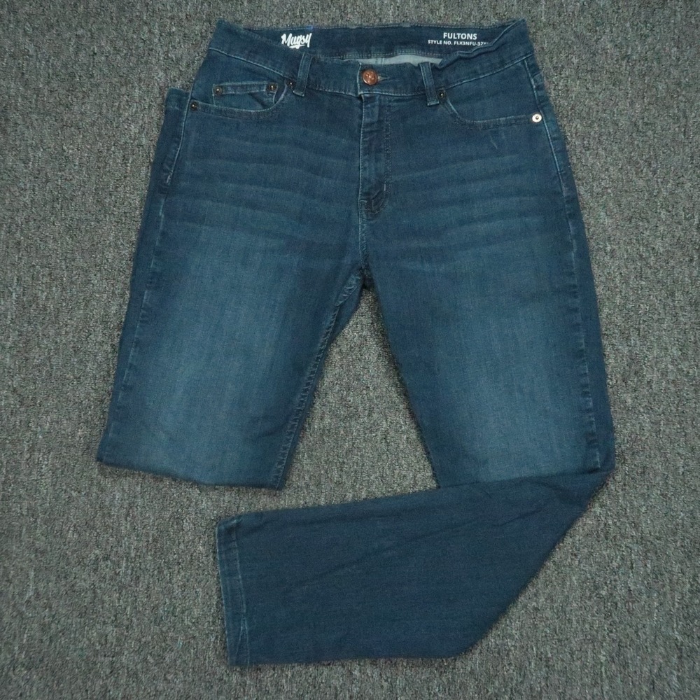 Mugsy Jeans‎ Mens 32x30 Blue Fultons 5 Pocket Stretch Denim